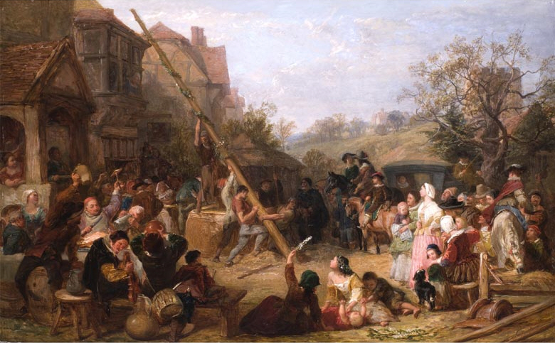 Frederick_Goodall_Raising_the_Maypole
